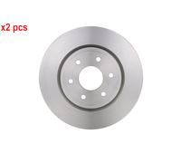 X2 PCS L&R SIDES FRONT FITS FOR NISSAN NAVARA NP300 BRAKE DISC 0986479356 BOSCH