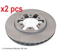 X2 PCS L&R SIDES FRONT FITS FOR NISSAN NP300 BRAKE DISC ADN14337 BLUE PRINT