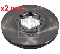 X2 PCS L&R SIDES FRONT FITS FOR NISSAN NT400 BRAKE DISC 176991 FEBI BILSTEIN