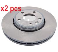 X2 PCS L&R SIDES FRONT FITS FOR NISSAN PRIMASTAR BRAKE DISC 22698 FEBI BILSTEIN