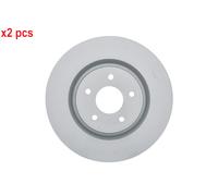 X2 PCS L&R SIDES FRONT FITS FOR NISSAN X-TRAIL III BRAKE DISC 0986479D19 BOSCH