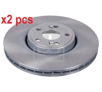 X2 PCS L&R SIDES FRONT FITS FOR RENAULT ESPACE MK BRAKE DISC 24311 FEBI BILSTEIN