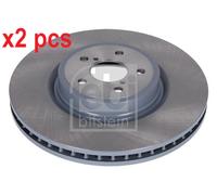 X2 PCS L&R SIDES FRONT FITS FOR SUBARU FORESTER BRAKE DISC 108520 FEBI BILSTEIN