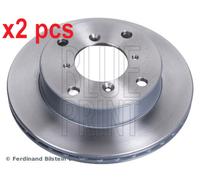 X2 PCS L&R SIDES FRONT FITS FOR SUBARU JUSTY MK BRAKE DISC ADK84308 BLUE PRINT