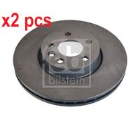 X2 PCS L&R SIDES FRONT FITS FORD GALAXY I 2.8 V6 BRAKE DISC 21941 FEBI BILSTEIN