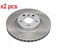 X2 PCS L&R SIDES FRONT 60-0L-L13C BRAKE DISC ASHIKA