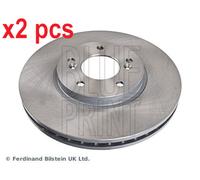 X2 PCS L&R SIDES FRONT FITS HONDA ACCORD VI 2.2 BRAKE DISC ADH24355 BLUE PRINT