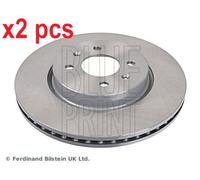 X2 PCS L&R SIDES FRONT FITS HYUNDAI BAYON 1.0 BRAKE DISC ADG043201 BLUE PRINT