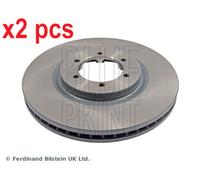 X2 PCS L&R SIDES FRONT FITS HYUNDAI TERRACAN 3.5 BRAKE DISC ADG043101 BLUE PRINT
