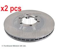 X2 PCS L&R SIDES FRONT FITS ISUZU RODEO I 2.5 BRAKE DISC ADZ94331 BLUE PRINT
