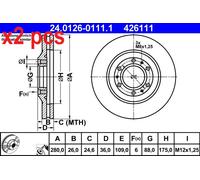 Front Brake Disc for Vauxhall Opel Isuzu:FRONTERA Mk I 1,A,B,TROOPER II 2 569051
