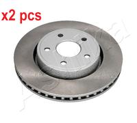 X2 PCS L&R SIDES FRONT FITS JEEP COMMANDER 3.7 V6 4X4 BRAKE DISC 6000061C ASHIKA