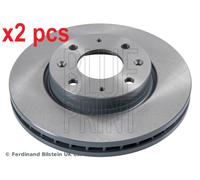 X2 PCS L&R SIDES FRONT FITS KIA CERATO I BRAKE DISC ADG04385 BLUE PRINT