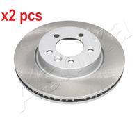 X2 PCS L&R SIDES FRONT FITS LAND ROVER DISCOVERY III BRAKE DISC 600LL04C ASHIKA