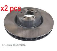 X2 PCS L&R SIDES FRONT FITS LAND ROVER RANGE BRAKE DISC ADJ134312C BLUE PRINT