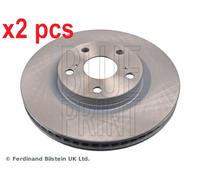 X2 PCS L&R SIDES FRONT FITS LEXUS ES 350 BRAKE DISC ADT343206 BLUE PRINT
