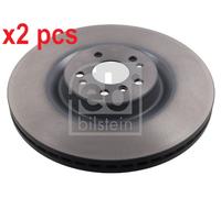 X2 PCS L&R SIDES FRONT FITS MERCEDES-BENZ BRAKE DISC 43997 FEBI BILSTEIN