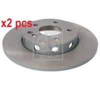 X2 PCS L&R SIDES FRONT FITS MERCEDES-BENZ C-CLASS BRAKE DISC 08133 FEBI BILSTEIN
