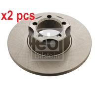 X2 PCS L&R SIDES FRONT FITS MERCEDES-BENZ COUPE BRAKE DISC 30197 FEBI BILSTEIN