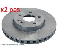 X2 PCS L&R SIDES FRONT FITS MERCEDES-BENZ MARCO BRAKE DISC ADU174387 BLUE PRINT