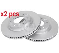 X2 PCS L&R SIDES FRONT FITS MG ZT 1.8 16V BRAKE DISC 17963 FEBI BILSTEIN