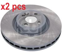 X2 PCS L&R SIDES FRONT FITS MINI MINI COOPER S BRAKE DISC 185928 FEBI BILSTEIN