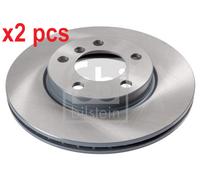 X2 PCS L&R SIDES FRONT FITS MINI MINI COUNTRYMAN BRAKE DISC 43860 FEBI BILSTEIN