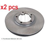 X2 PCS L&R SIDES FRONT FITS MITSUBISHI L 300 / BRAKE DISC ADC44315 BLUE PRINT