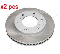 X2 PCS L&R SIDES FRONT FITS MITSUBISHI PAJERO/SHOGUN BRAKE DISC 6005516C ASHIKA