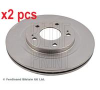 X2 PCS L&R SIDES FRONT FITS MITSUBISHI SHOGUN BRAKE DISC ADC44377 BLUE PRINT