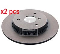 X2 PCS L&R SIDES FRONT FITS SMART CABRIO 0.6 BRAKE DISC 22345 FEBI BILSTEIN