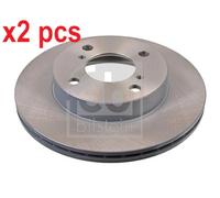 X2 PCS L&R SIDES FRONT FITS SUZUKI CARRY VAN 1.3 BRAKE DISC 170841 FEBI BILSTEIN