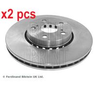 X2 PCS L&R SIDES FRONT FITS TOYOTA AVENSIS 1.6 BRAKE DISC ADT343159 BLUE PRINT