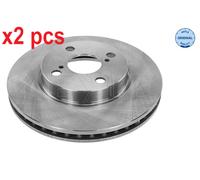 MEYLE Brake disc 30-15 521 0056 Front Axle 255 25 4 100 Vented TOYOTA: Corolla IX Hatchback, Corolla Verso, Corolla IX Saloon