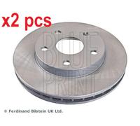 X2 PCS L&R SIDES FRONT FITS TOYOTA MR2 II 2.0 BRAKE DISC ADT34368 BLUE PRINT