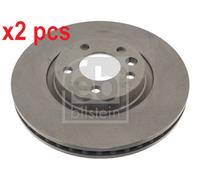 X2 PCS L&R SIDES FRONT FITS VW MULTIVAN MK V 2.0 BRAKE DISC 43996 FEBI BILSTEIN