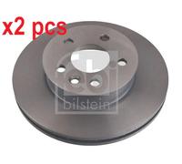 X2 PCS L&R SIDES FRONT FITS VW TRANSPORTER MK IV BRAKE DISC 08072 FEBI BILSTEIN
