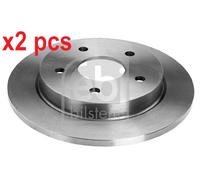 X2 PCS L&R SIDES REAR 05654 BRAKE DISC FEBI BILSTEIN