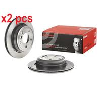 X2 PCS L&R SIDES REAR 09.B338.21 BRAKE DISC BREMBO