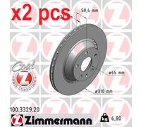 ZIMMERMANN 100.3329.20 Brake disc