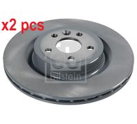 X2 PCS L&R SIDES REAR 106493 BRAKE DISC FEBI BILSTEIN