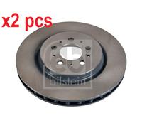 2x BRAKE DISC 108195 FOR VOLVO S60 V70/Mk/II B 5254 T4 2.5L 5cyl S60 I