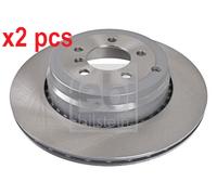 X2 PCS L&R SIDES REAR 108548 BRAKE DISC FEBI BILSTEIN