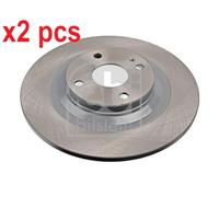 2x Brake disc Rear Axle solid 108633 FEBI BILSTEIN for MAZDA MX-5 Mk II