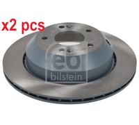 X2 PCS L&R SIDES REAR 108676 BRAKE DISC FEBI BILSTEIN