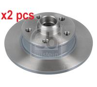 X2 PCS L&R SIDES REAR 11394 BRAKE DISC FEBI BILSTEIN