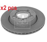 X2 PCS L&R SIDES REAR 11397 BRAKE DISC FEBI BILSTEIN