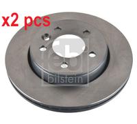 X2 PCS L&R SIDES REAR 174717 BRAKE DISC FEBI BILSTEIN