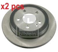 X2 PCS L&R SIDES REAR 21923 BRAKE DISC FEBI BILSTEIN