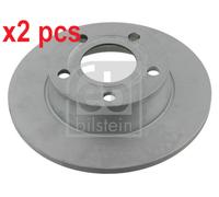 X2 PCS L&R SIDES REAR 22908 BRAKE DISC FEBI BILSTEIN
